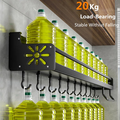 Luxora Wall Mounted Kitchen Storage Rack Organizer - Durable and Space-Saving Solution