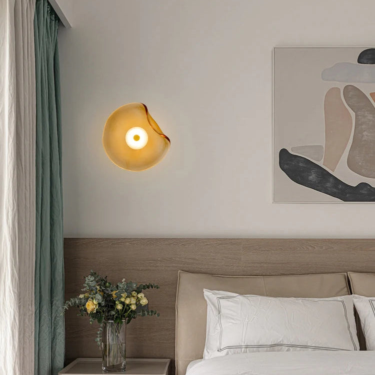 LuxRoyale Modern Minimalist Glass Wall Sconce - Hallway Ambient Glow