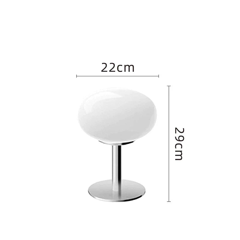 Royallure Lollipop Bauhaus Table Lamp - Nordic Retro & Playful Design - White / Warm Light / USB Chargeable