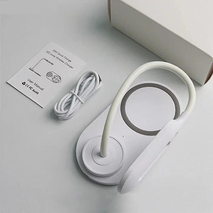 Wireless Fast-Charging Table Lamp - Fast Wireless Charger for iPhone & Samsung - Default Title