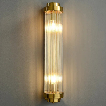 Royallure Art Deco Brass Wall Light Sconce for Bathroom and Living Room Illumination