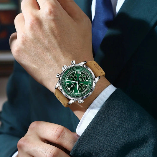 RoyaleGlow Apollo Chrono – Luxury Quartz Waterproof Military Sports Watch for Men