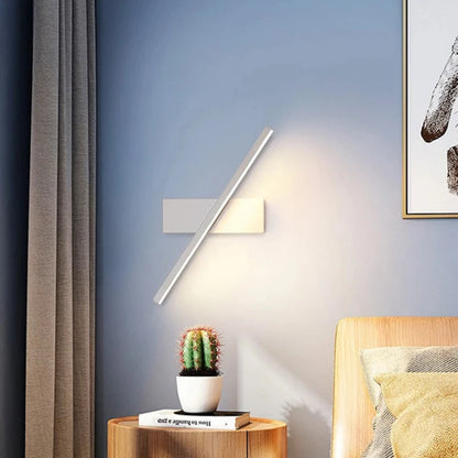 Rotatable LED Wall Light - Modern Lamp for Bedroom & Living Room - White / 3 Colors