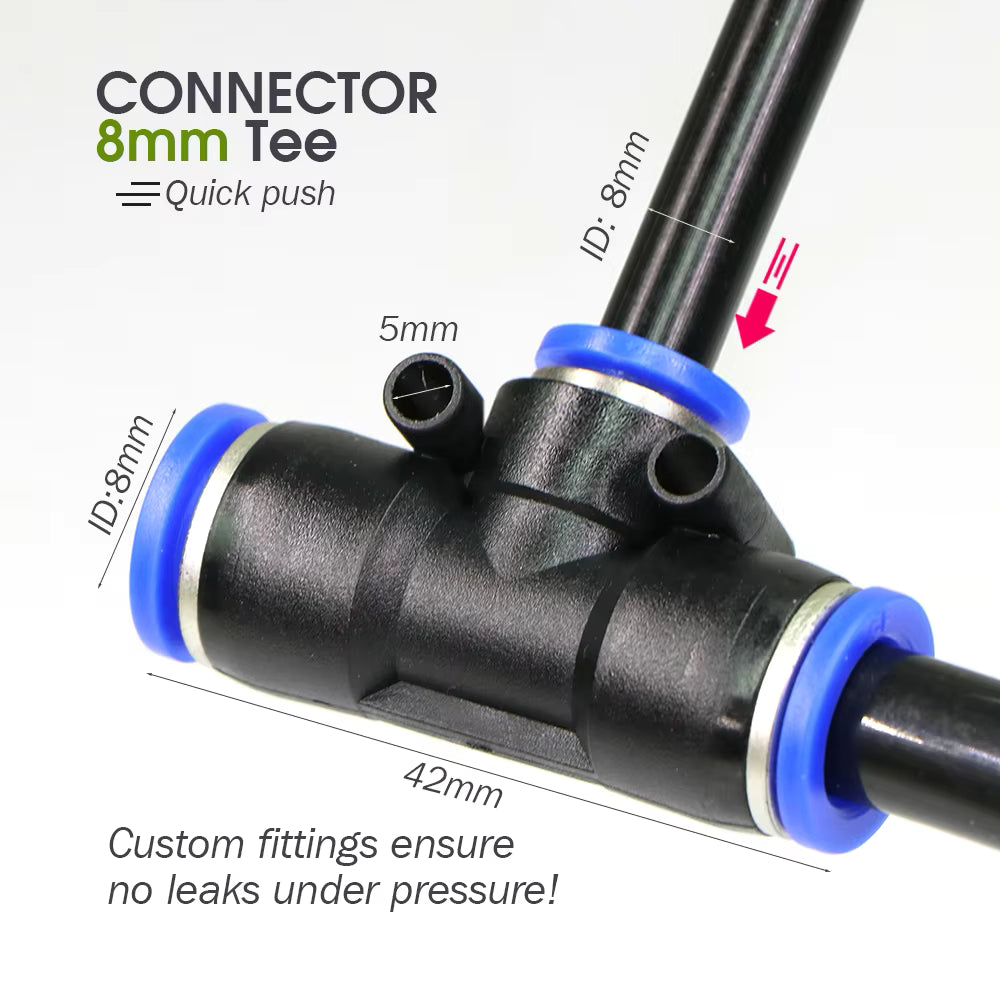 Luxora 360° Flexible Drip Irrigation Kit with 8mm Hose Garden Watering System