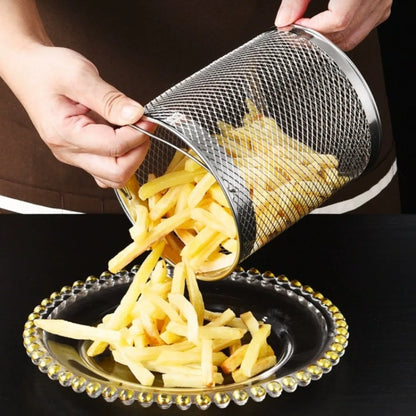 Luxora 304 Stainless Steel 2L Deep Fryer Pot with Oil Strainer and Fry Basket