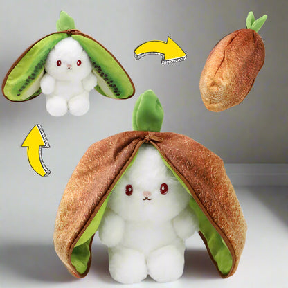 Royelux Fruit Bunny Plush Toy – Transformable Soft Stuffed Rabbit for Kids & Gifts