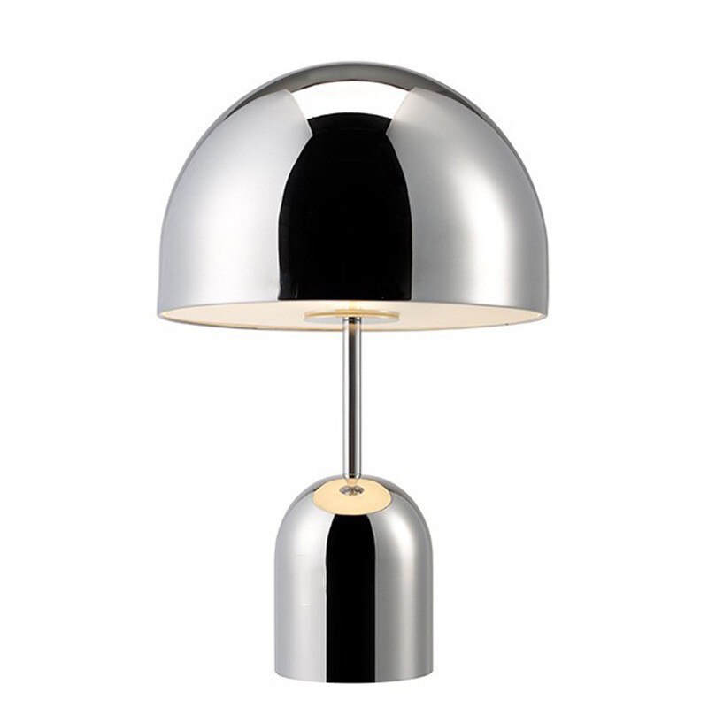 Cordless Bell Table Lamp - Touch Control LED Bedside Light - Black