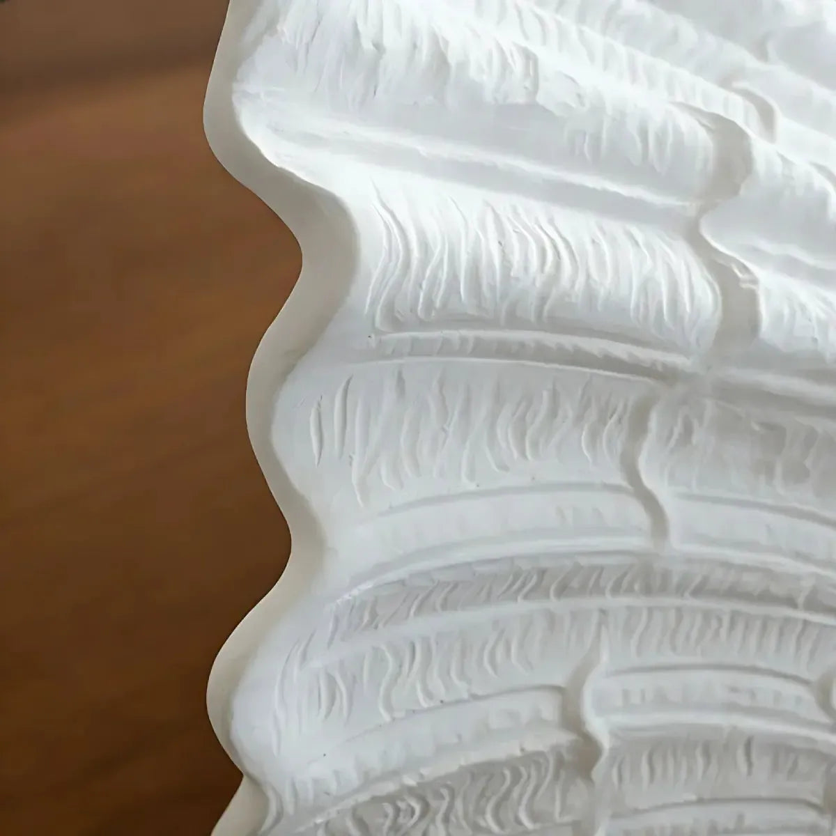 RoyaleGlow Handcrafted Plaster Seashell Sconce - Organic Modern Wall Light