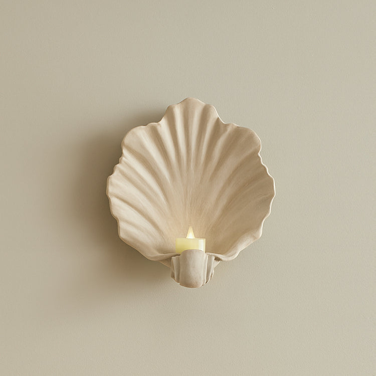 Shell Wall Sconce Candle Holder 0