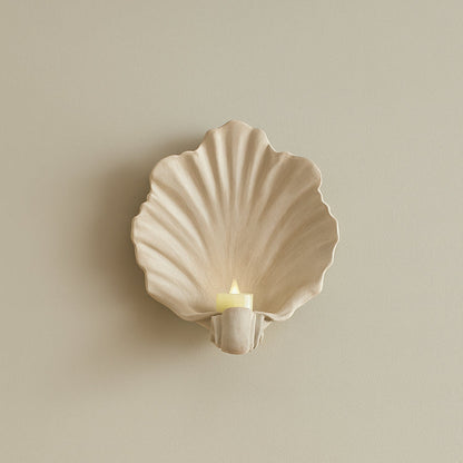 Shell Wall Sconce Candle Holder 0