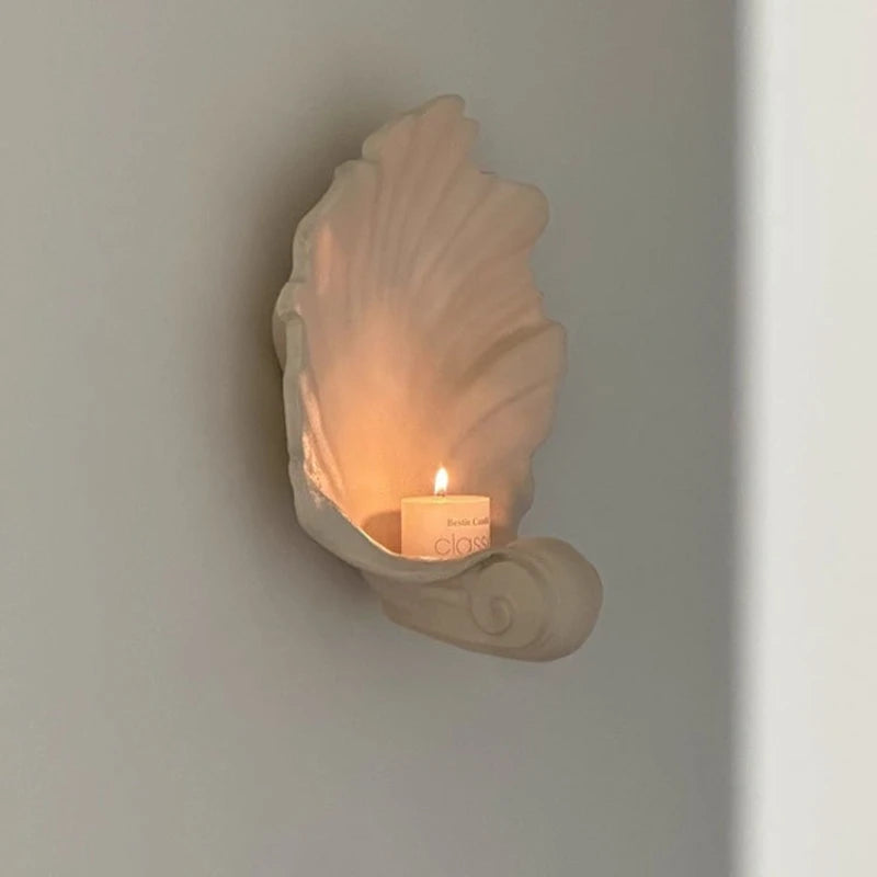 Shell Wall Sconce Candle Holder 2