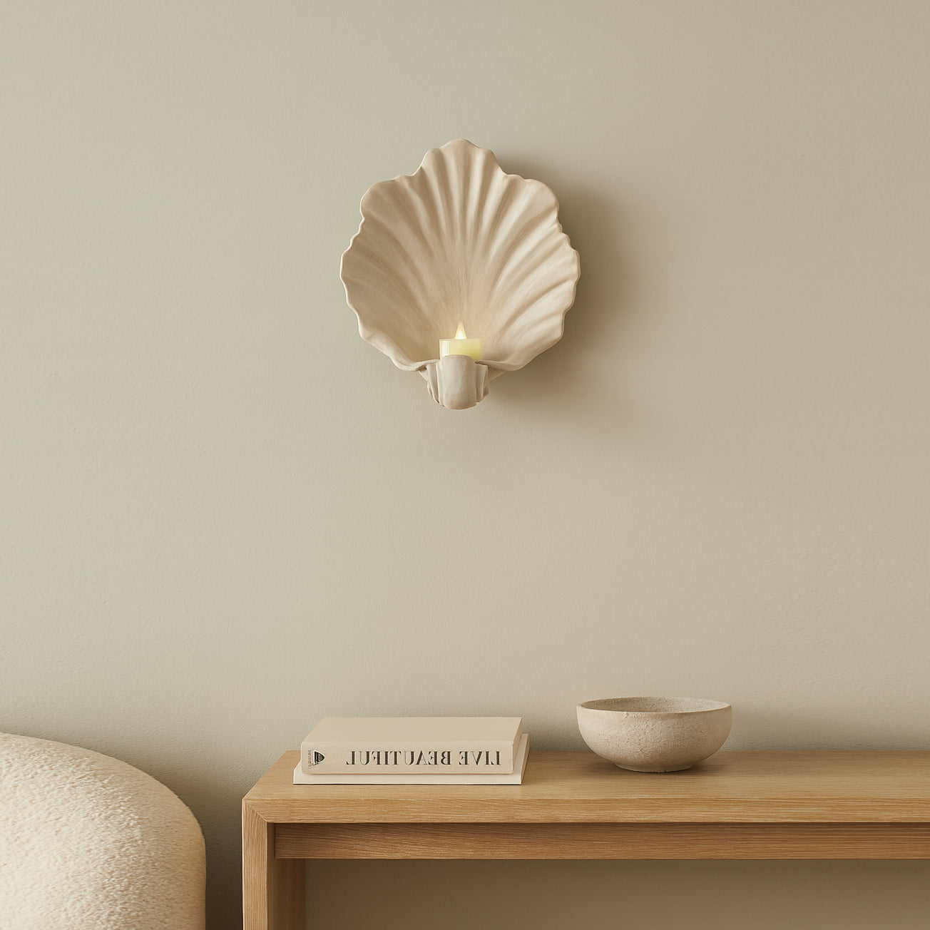 Shell Wall Sconce Candle Holder 6