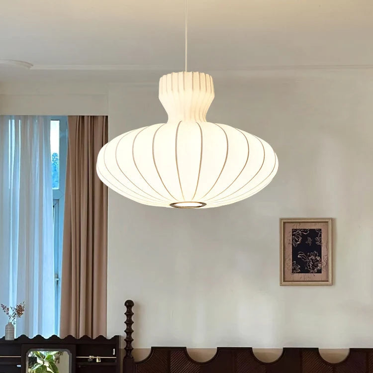 Silk Fluted Pendant Lantern 1