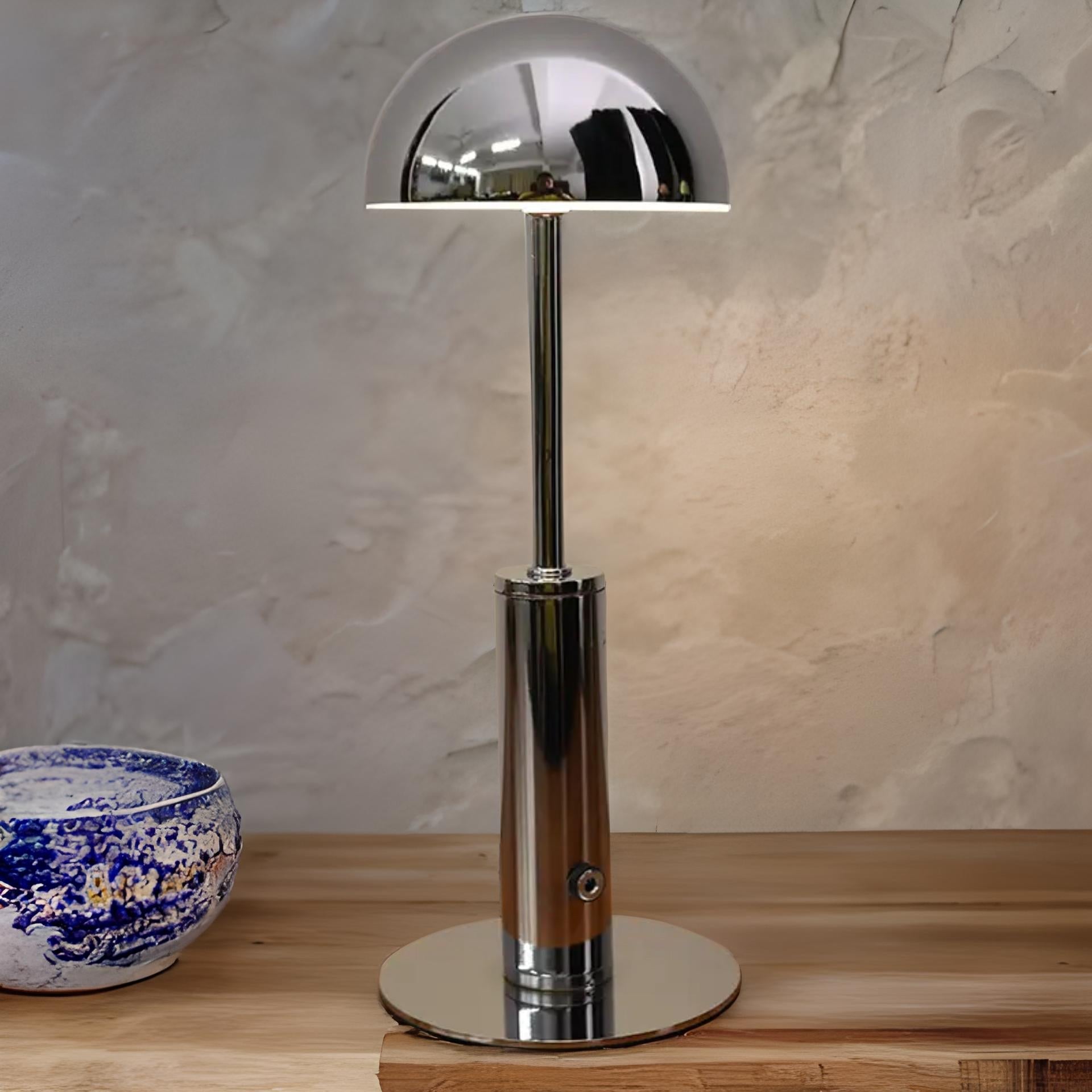 RoyaleGlow Cordless Table Lamp with Dimmable Warm Light, Rechargeable Touch Control - Perfect for Home, Bar, and Restaurant Ambiance - Gold