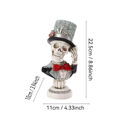Skeleton Groom Halloween Atmosphere Resin Halloween Creative Ornament 5