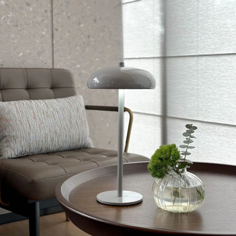 LuxRoyale Sleek Retro Table Lamp With Calming Glow And Minimalist Design