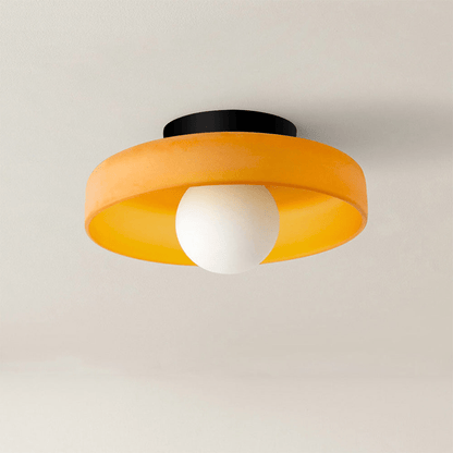 Sleek Round Glass Ceiling Light 0