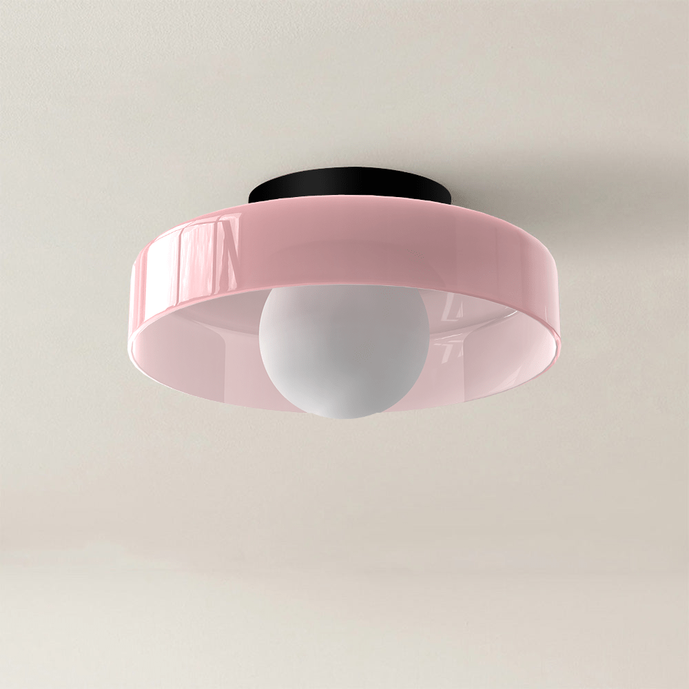 Sleek Round Glass Ceiling Light 2