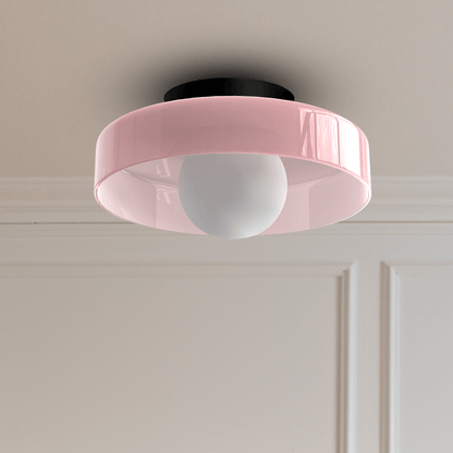 Sleek Round Glass Ceiling Light 3