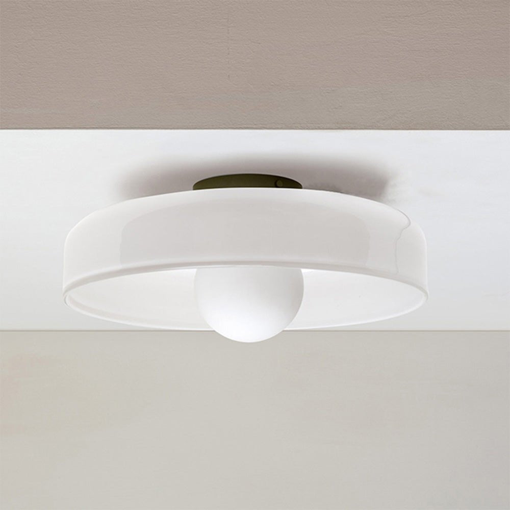 Sleek Round Glass Ceiling Light 6