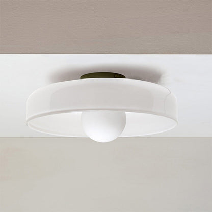 Sleek Round Glass Ceiling Light 6