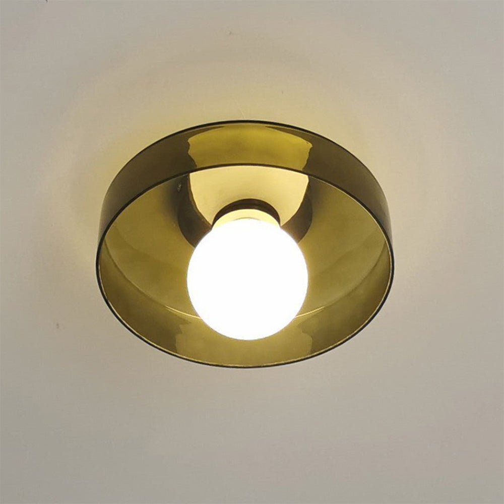 Sleek Round Glass Ceiling Light 9