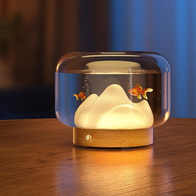 RoyaleGlow Mountain Aquarium Lamp - Unique LED Night Light & Desktop Decor-Royale Basic