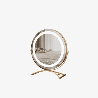 RoyaleGlow Round LED Vanity Mirror with Smart Touch & 360° Rotation
