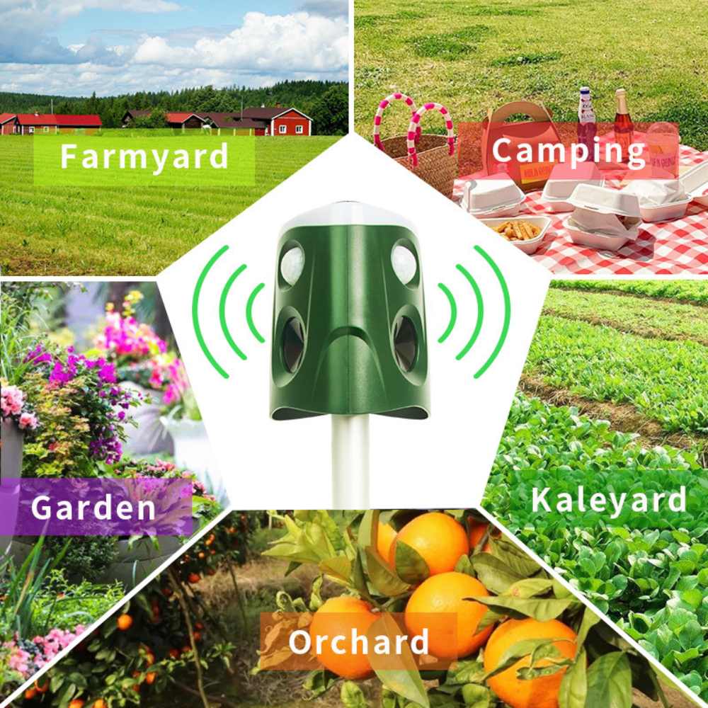 Luxora 360° Animal Repellent Deterrent 3 in 1 Device
