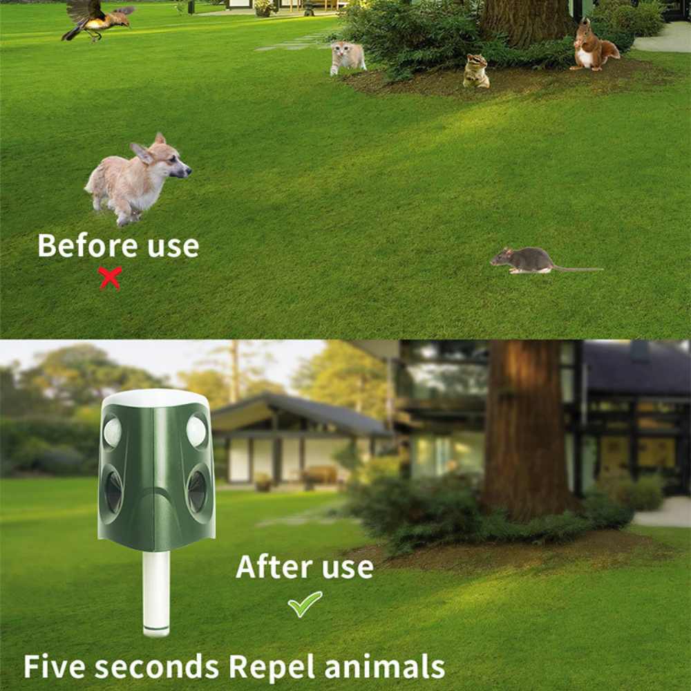 Luxora 360° Animal Repellent Deterrent 3 in 1 Device