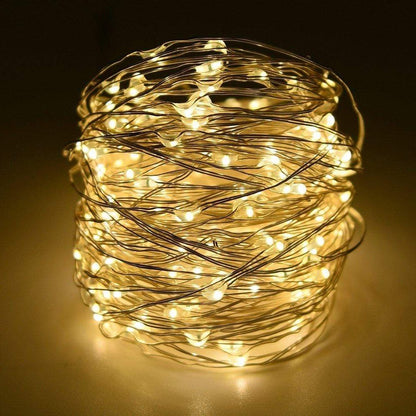 RoyaleGlow String Solar Lights Outdoor (Clear Cable) 50M/100M