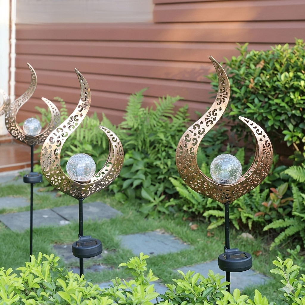 Solar Garden Pathway Lights Waterproof LED Warm White Outdoor Lighting 4