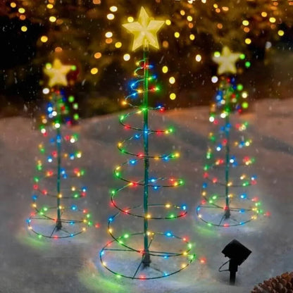 Solar LED Christmas Tree Light 4