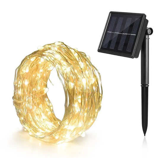 Solar LED Light Outdoor Waterproof Fairy Lights String Christmas Halloween Decoration Festoon Garden Led Lamp Party Supplies 0