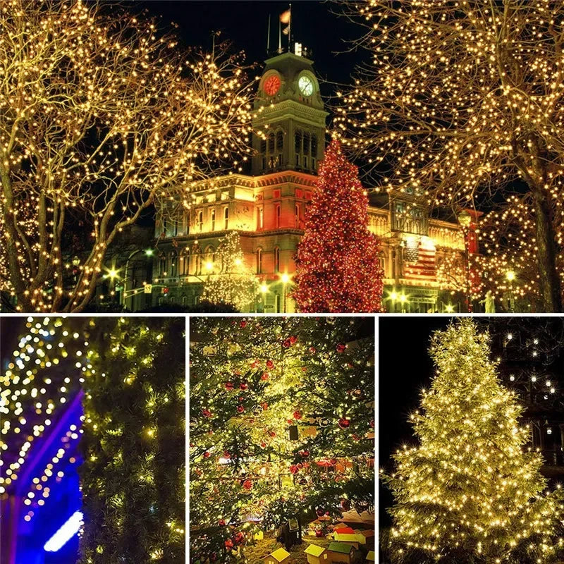 Solar LED Light Outdoor Waterproof Fairy Lights String Christmas Halloween Decoration Festoon Garden Led Lamp Party Supplies 3