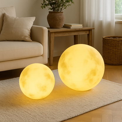Solar Outdoor Floor Lamp Moon Globe 2