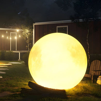 Solar Outdoor Floor Lamp Moon Globe 5