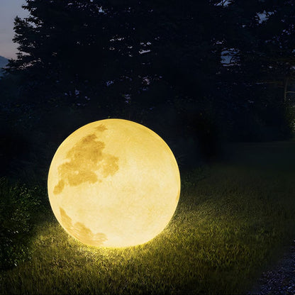 Solar Outdoor Floor Lamp Moon Globe 6