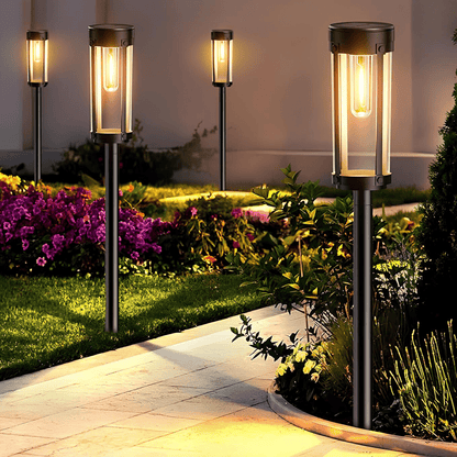 LuxRoyale Solar Powered Torch Light For Outdoor Pathway And Garden