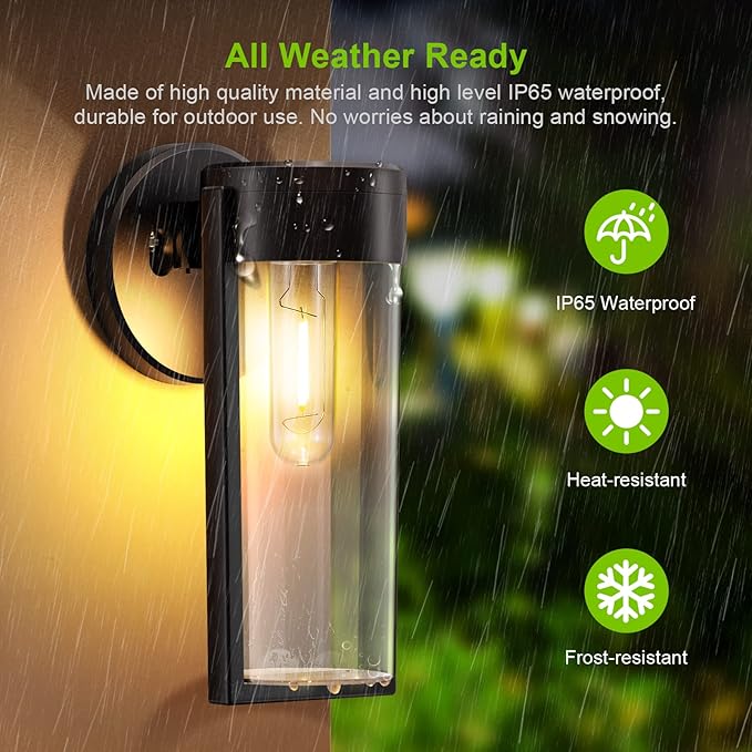 Royelux Solar Powered Wall Light For Outdoor Garden Patio