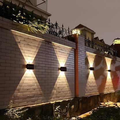 RoyaleGlow Solar Powered Outdoor Wall Sconce With LED