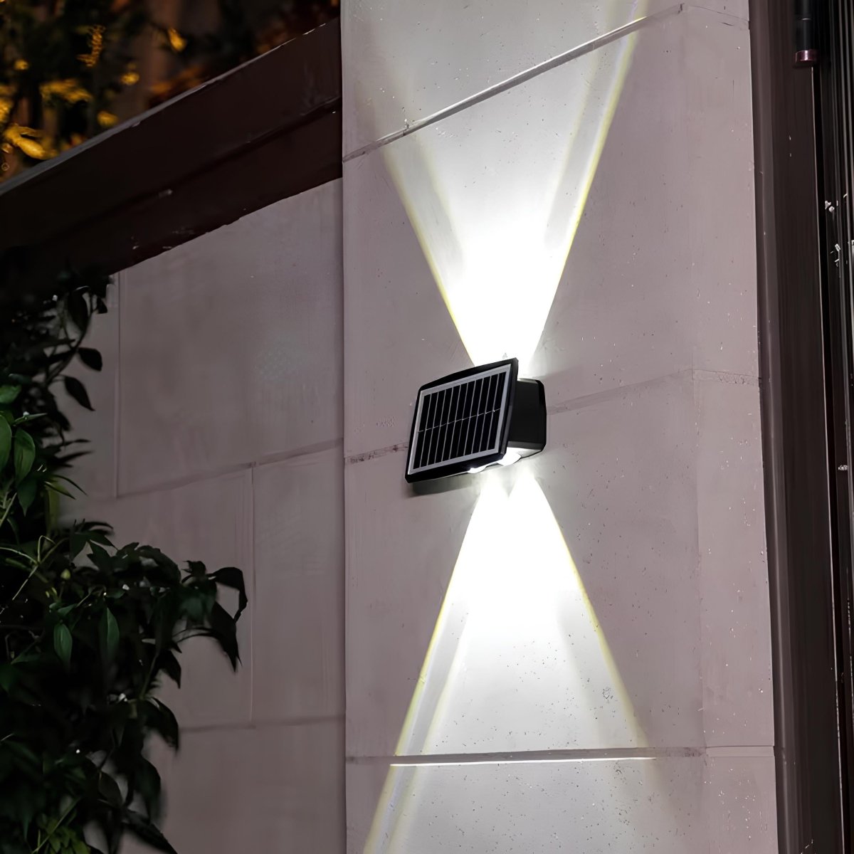 RoyaleGlow Solar Powered Outdoor Wall Sconce With LED