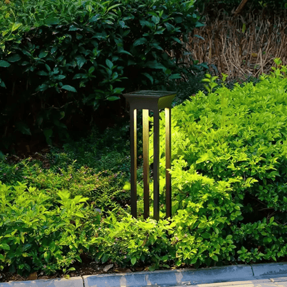 LuxRoyale Outdoor Light Aluminum IP65 Waterproof Tall Open Frame Garden Pathway