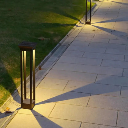 LuxRoyale Outdoor Light Aluminum IP65 Waterproof Tall Open Frame Garden Pathway