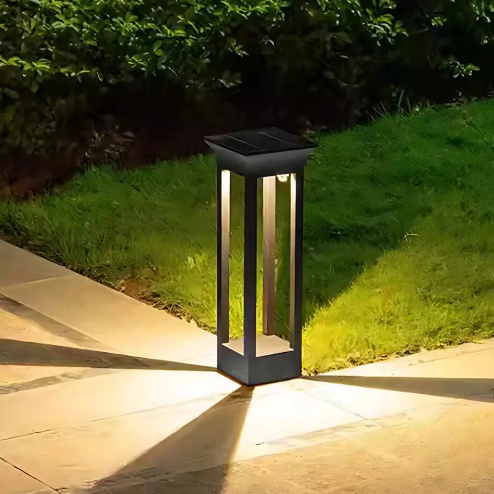 LuxRoyale Outdoor Light Aluminum IP65 Waterproof Tall Open Frame Garden Pathway