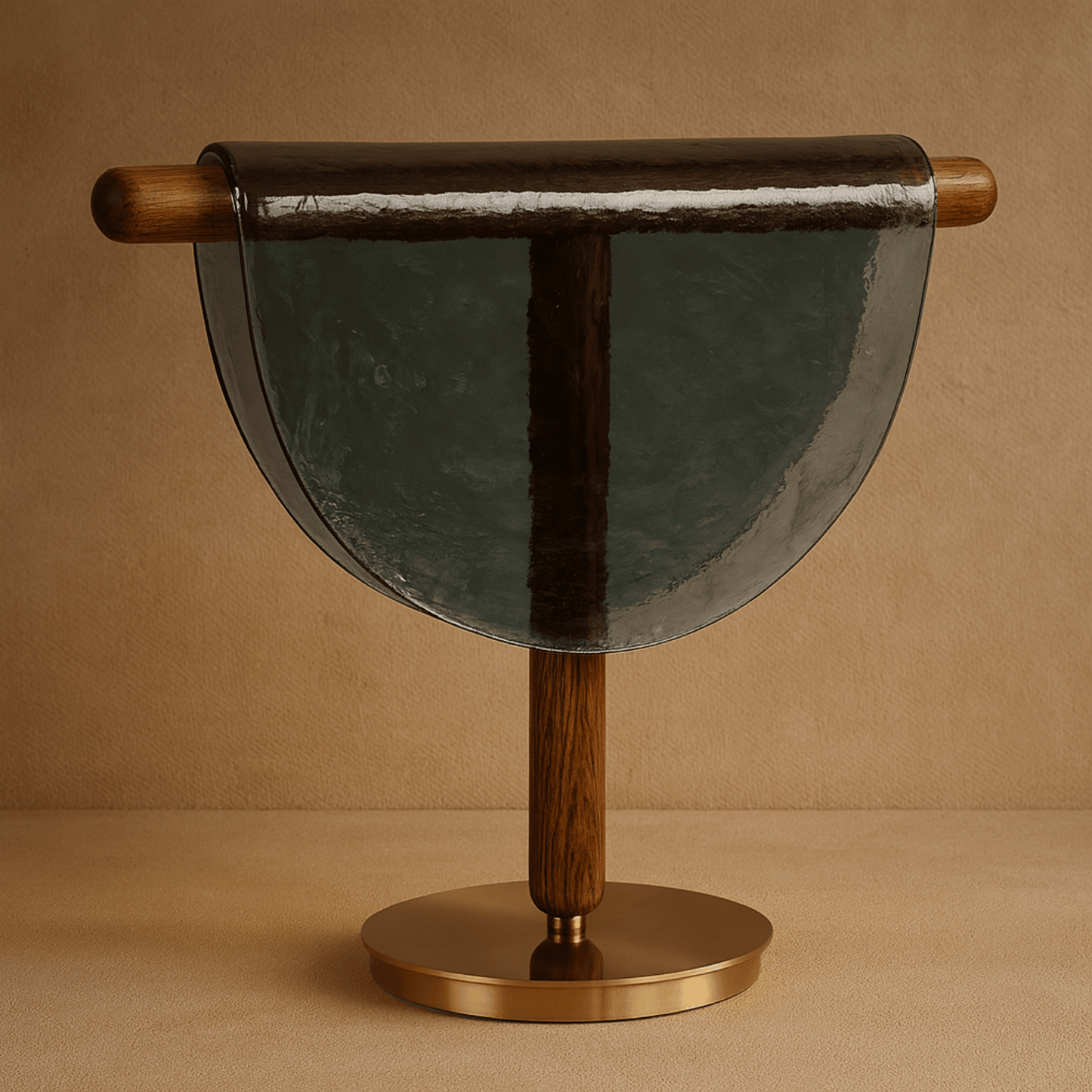 SoléraGlow Half-Moon Glass Table Lamp 4