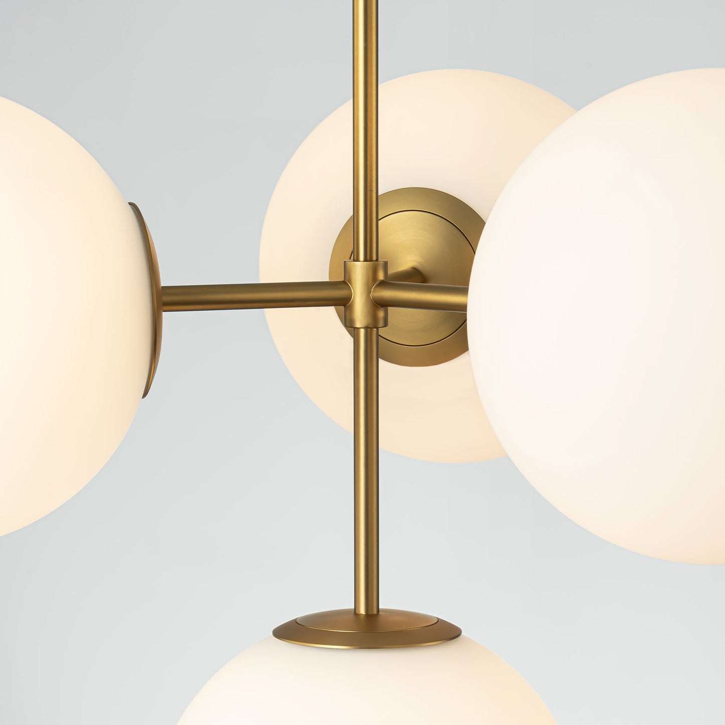 Soluma 4-Light Dimmable Glass Bubble Chandelier (24") 3