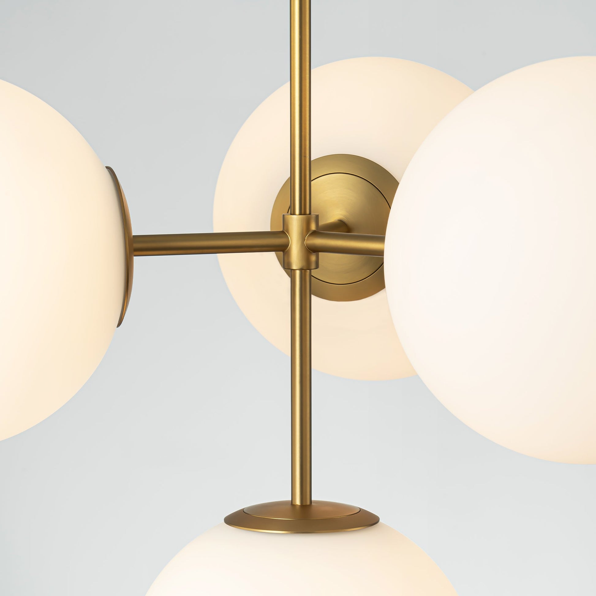Soluma 4-Light Dimmable Glass Bubble Chandelier (24") 3