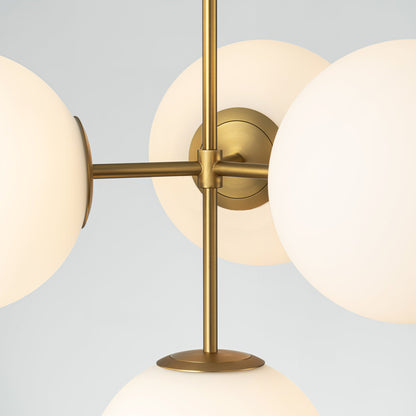 Soluma 4-Light Dimmable Glass Bubble Chandelier (24") 3