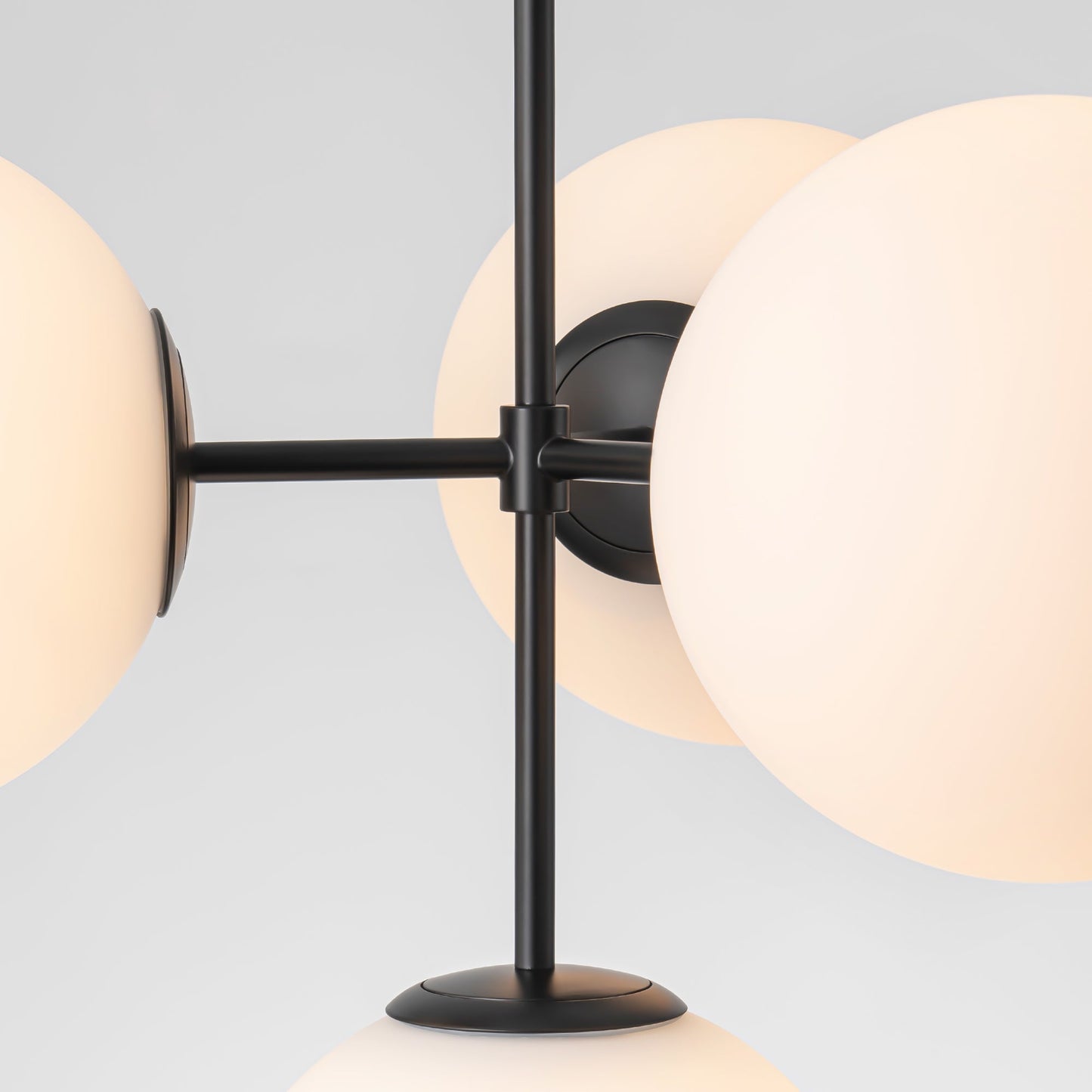 Soluma 4-Light Dimmable Glass Bubble Chandelier (24") 8